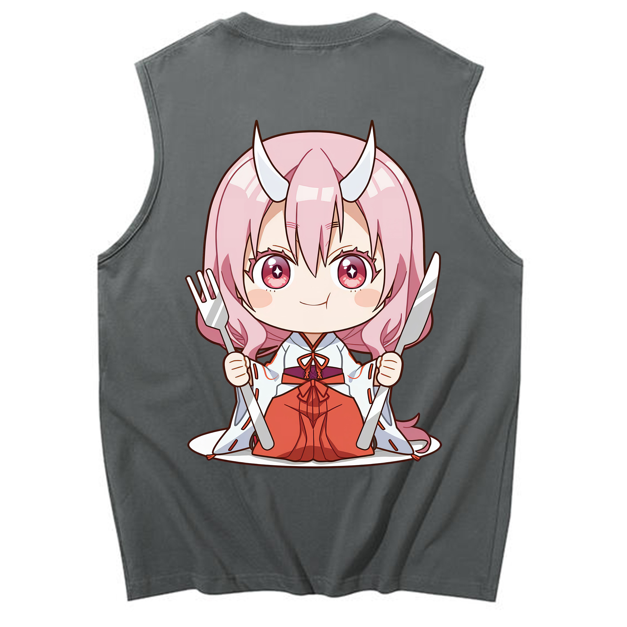 （画像用） 転スラ Regarding Reincarnated to Slime コットン100％タンクトップ（背面プリント）
